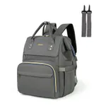 Diaper Bag Backpack Baby Bag Multifunction Waterproof Large Capacity Maternity Back Pack with Stroller Straps Dark Grey