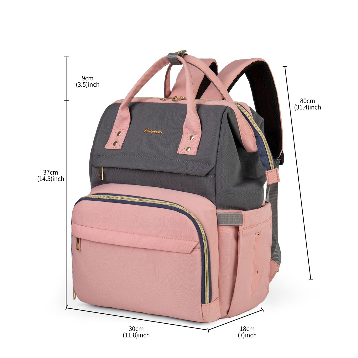 Baby Bag Backpack Baby Bag Multifunction Waterproof Large Capacity Maternity Back Pack With Stroller Straps