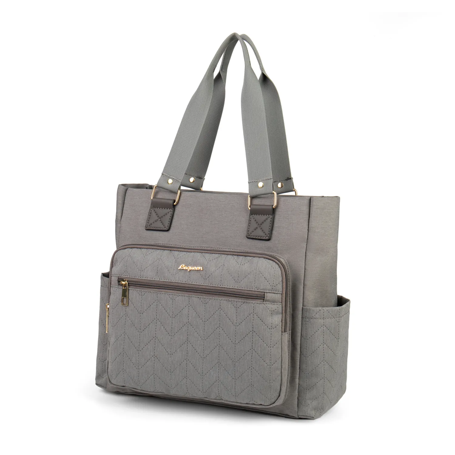Diaper Bag Tote Multifunction Large Capacity Mom Bag Waterproof Travel Diaper Tote Solid Color Durable Handbag  image 2