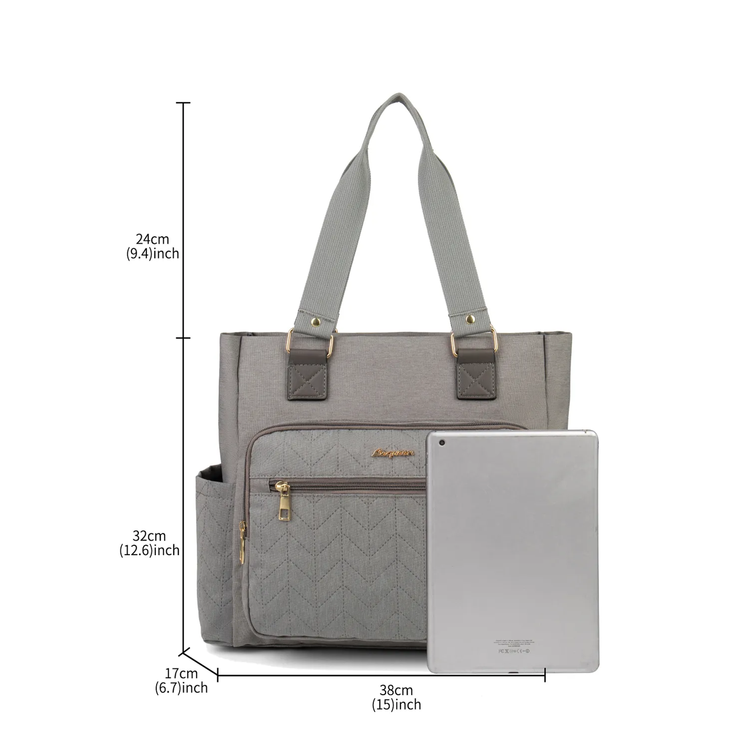 Diaper Bag Tote Multifunction Large Capacity Mom Bag Waterproof Travel Diaper Tote Solid Color Durable Handbag  big image 1