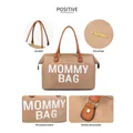 borsa per pannolini tote borsa per mamma con stampa lettera borsa per mamma borsa impermeabile di grande capacità  image 3