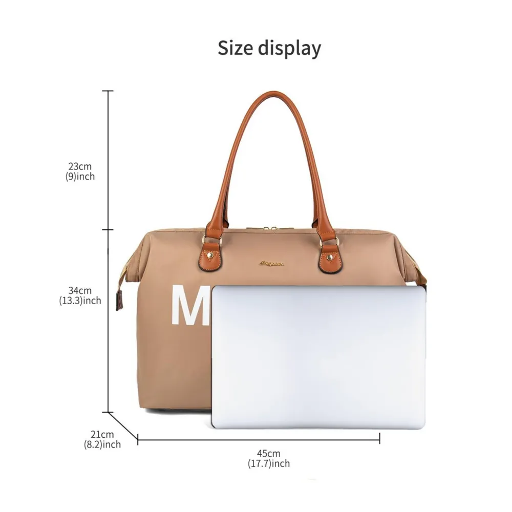 borsa per pannolini tote borsa per mamma con stampa lettera borsa per mamma borsa impermeabile di grande capacità big image 7