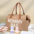 borsa per pannolini tote borsa per mamma con stampa lettera borsa per mamma borsa impermeabile di grande capacità  image 1