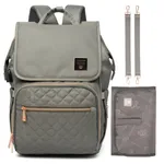 Diaper Bag Backpack, Large-capacity Multi-functional Waterproof Backpack Mummy Bag Grey