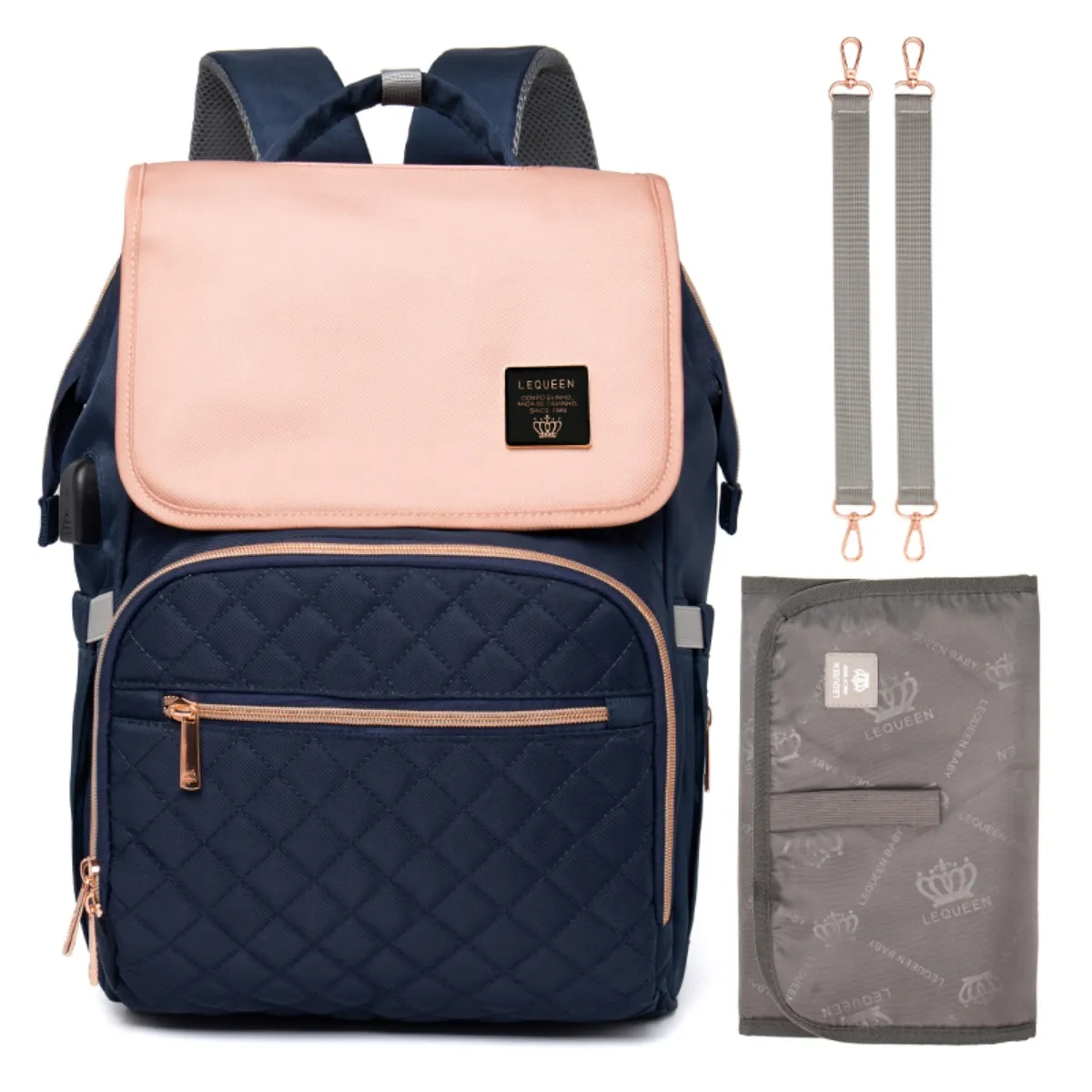Diaper Bag Backpack, Large-capacity Multi-functional Waterproof Backpack Mummy Bag Multi-color