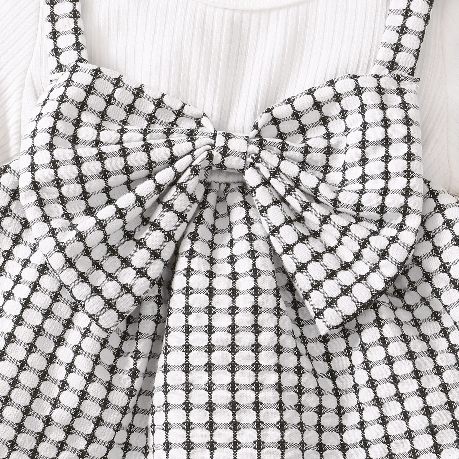 3 unidades Bebé Menina Hipertátil/3D Clássico Manga comprida Conjunto para bebé Preto e branco image 4