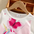 Toddler Girl Animal Unicorn Butterfly Print Long-sleeve Dress  image 2