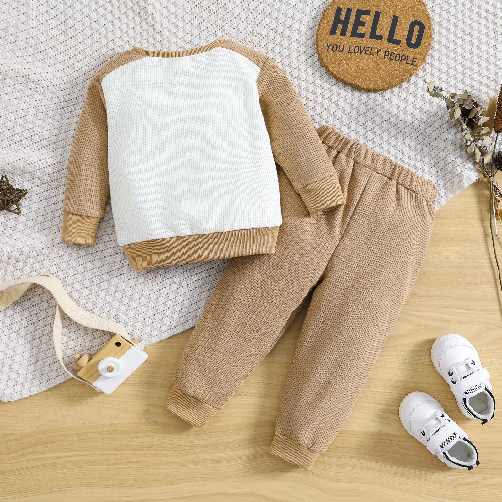 2pcs Toddler Boy 3D Lion Pattern Set  image 2