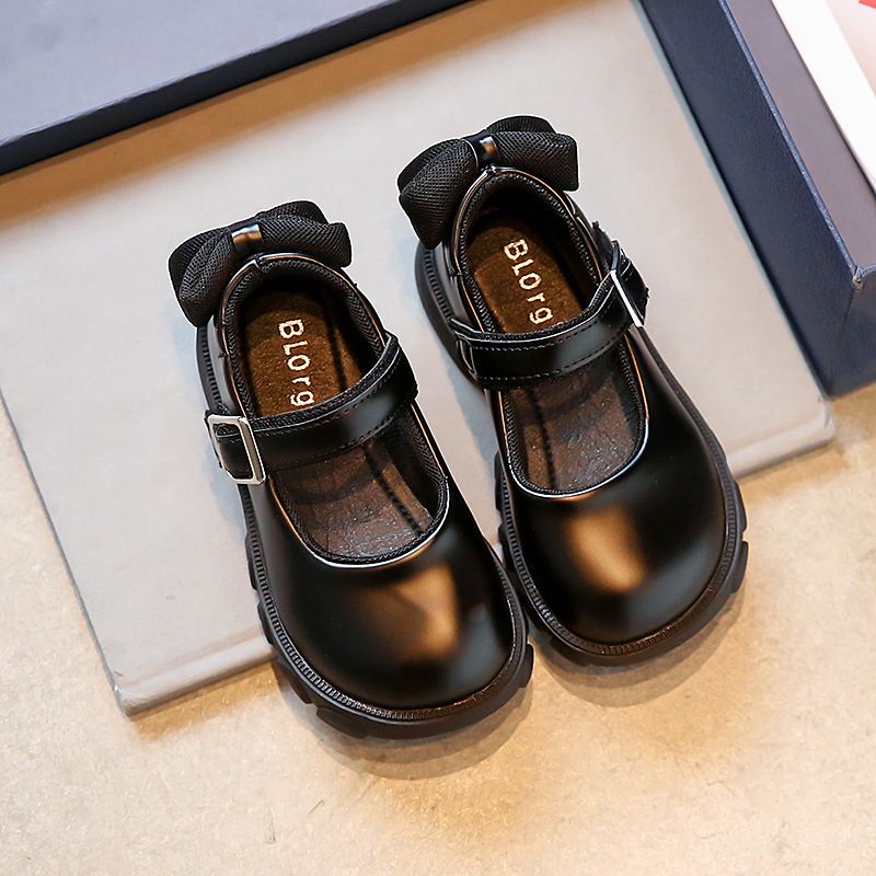 

Toddler / Kid Back Bow Decor Black Shoes