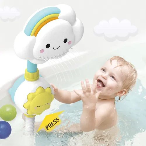 Badespielzeug Baby Wasserspiel Wolke Modell Wasserhahn Dusche Wasserspray Spielzeug Schwimmen Wasserspielzeug Kleinkind Kinder Geschenk