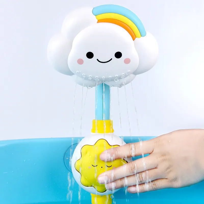 Bath Toys Baby Water Game Cloud Model Faucet Shower Water Spray Toy Swimming Water Toys Toddler Kids Gift big image 2