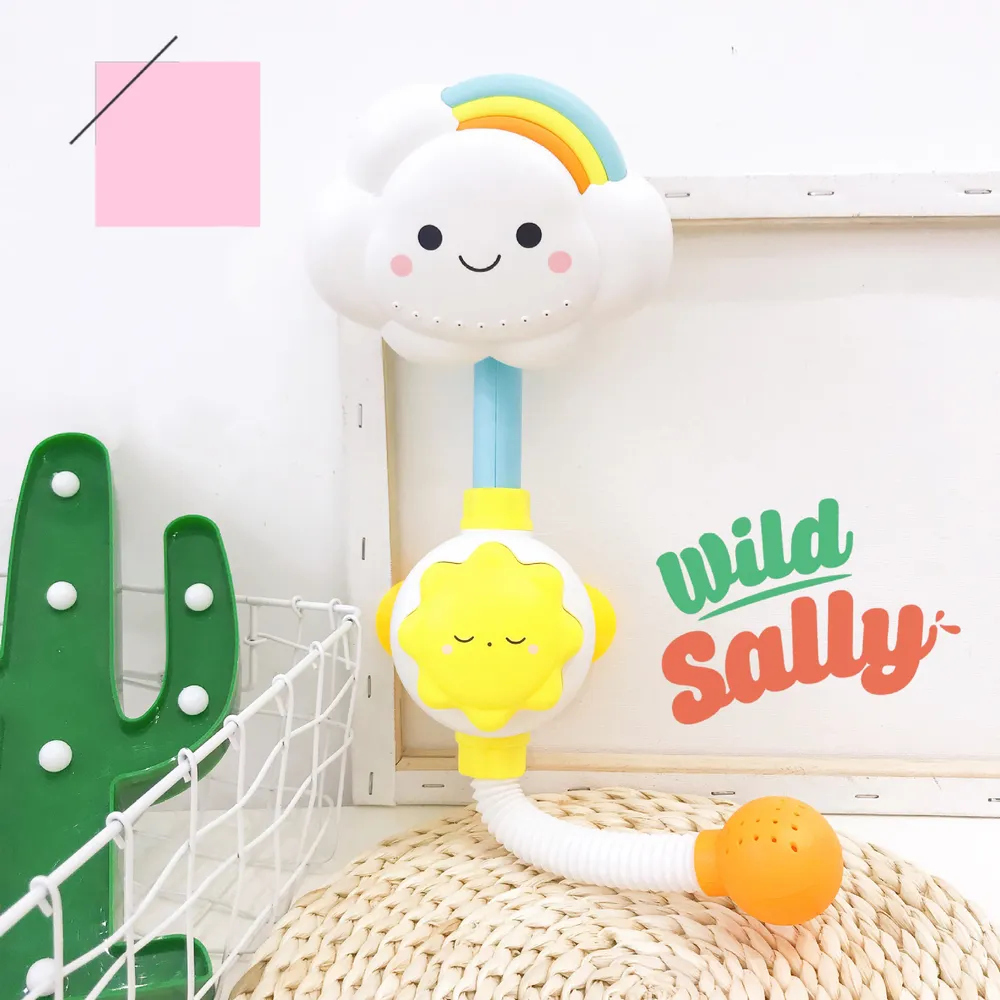 Bath Toys Baby Water Game Cloud Model Faucet Shower Water Spray Toy Swimming Water Toys Toddler Kids Gift big image 3