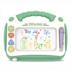 Magnetic Drawing Board Kids Erasable Doodle Board Writing Painting Sketch Pad Educational Learning Toy Green