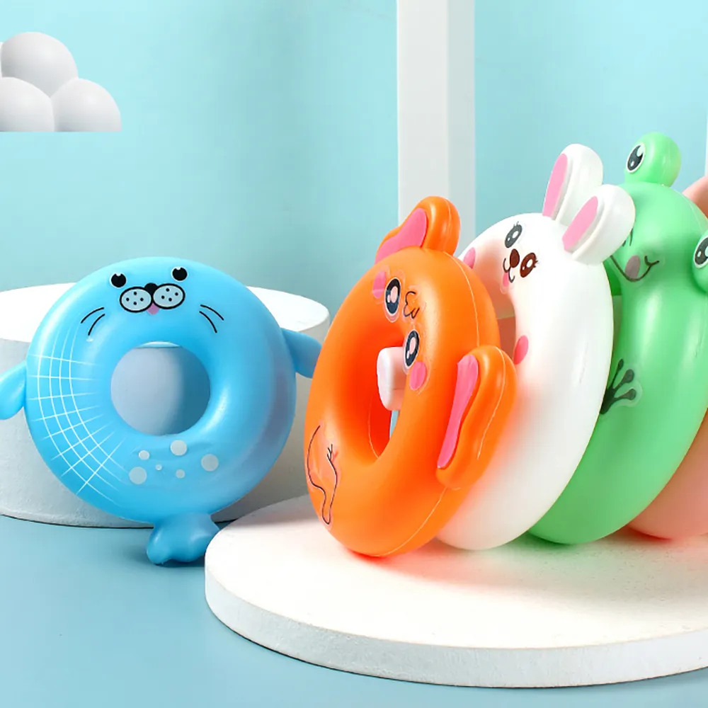 Rainbow Animal Tower Stacking Circle Nesting Circle Toy Kids Early Childhood Education Puzzle Ring Toy Kids Toys  image 6