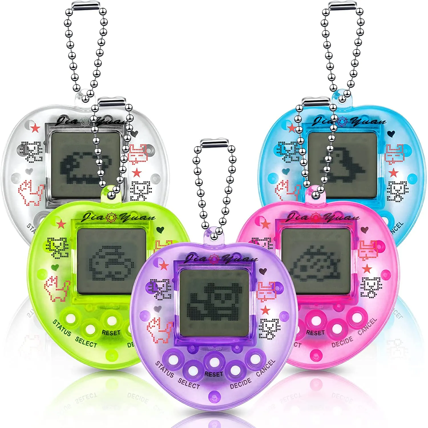 Virtual Electronic Digital Pet Keychain Game Retro Handheld Game Machine Nostalgic Virtual Electronic Digital Pets Keychain Game Electronic Toys for Kids