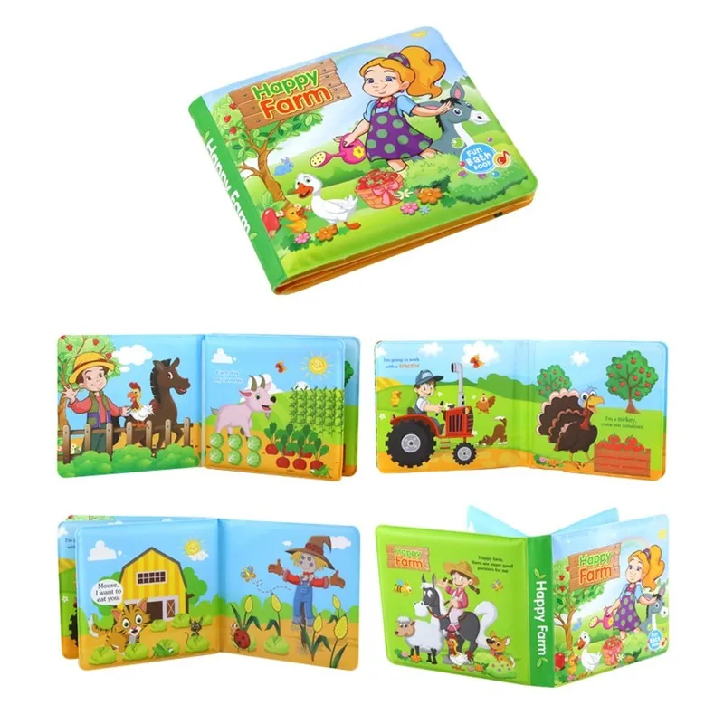 Floating Baby Bath Books Education Toy Baby Bathtime Toy Intelligence Development Floating Cognize Book Bath Toy  image 2