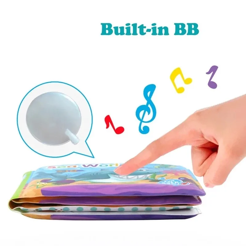 Floating Baby Bath Books Education Toy Baby Bathtime Toy Intelligence Development Floating Cognize Book Bath Toy big image 2