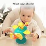 Kids Rotating Suction Cup Detachable Colorful Airplane Fidget Spinner Sensory Toy (One toy with one fan blade, the fan blade and suction cup have random colors)  image 5