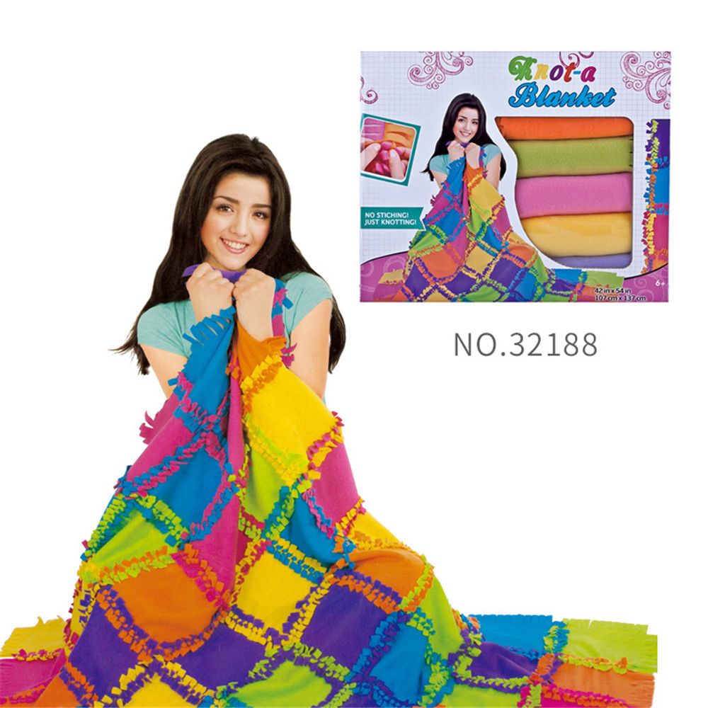 

Knot A Mermaid Knot A Blanket Quilt Making Kit Knot Stitch Handmade Weaving Set Kids Art and Craft Activity