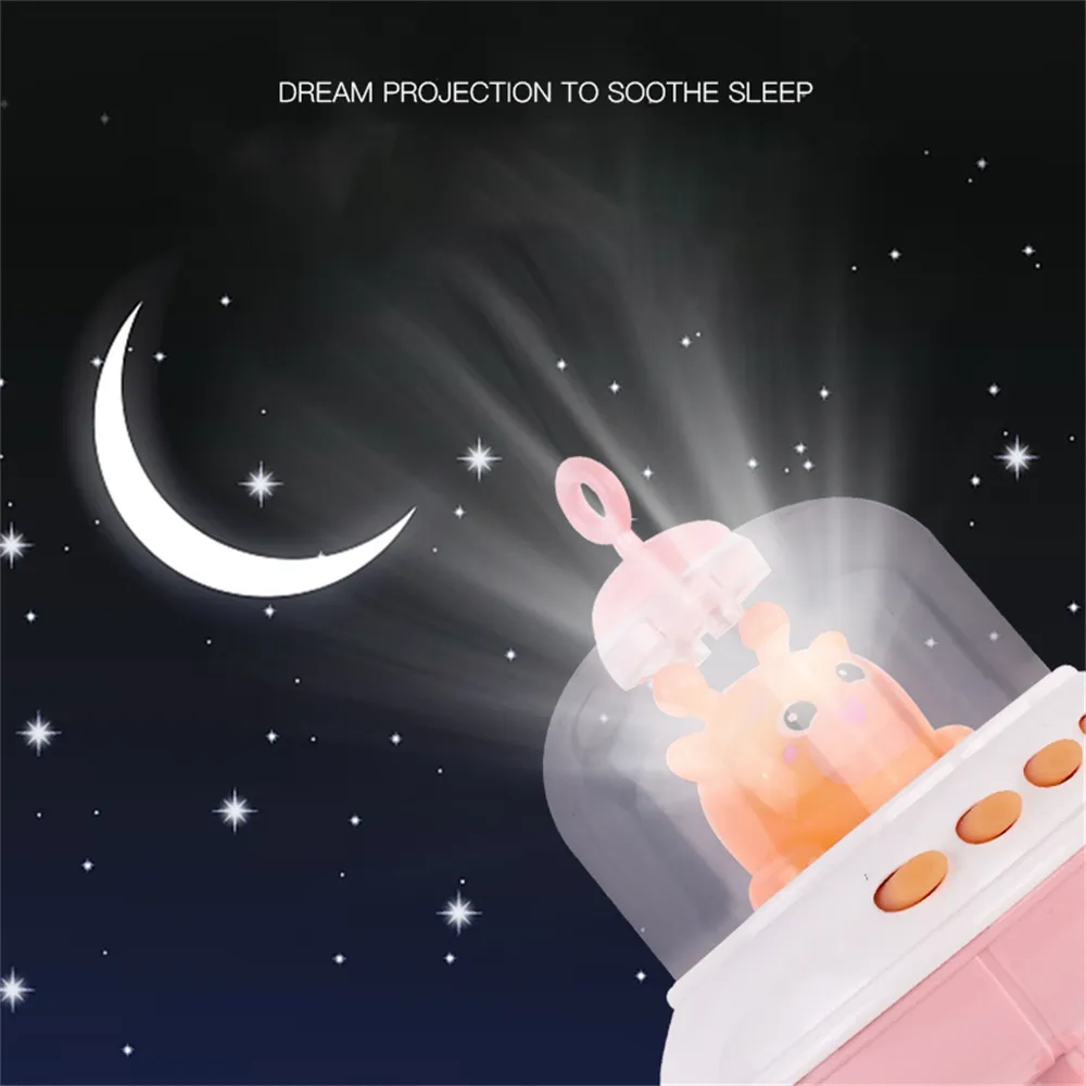 Baby Mobile Rattles Toys Hanging Rotating Crib Bed Bell Music Box with Timing Function Projector and Lights  image 2