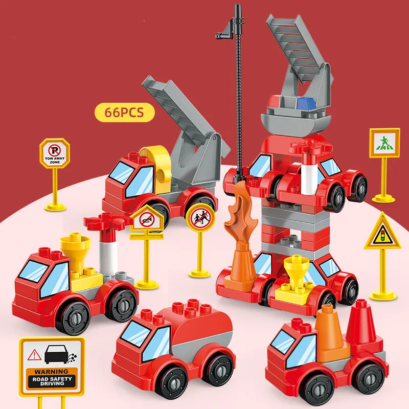 Building Blocks Car Set Big Size Building Blocks Crane Truck Engineering Vehicle City Vehicle Toy Mo