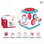 Baby Activity Cube Toy Early Learning Infant Sensory Toys Musical Activity Cube for 18 Months+ for Girls Boys Color-B