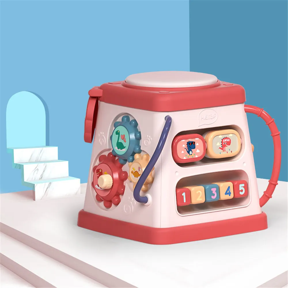 Baby Activity Cube Toy Early Learning Infant Sensory Toys Musical Activity Cube for 18 Months+ for Girls Boys  image 3