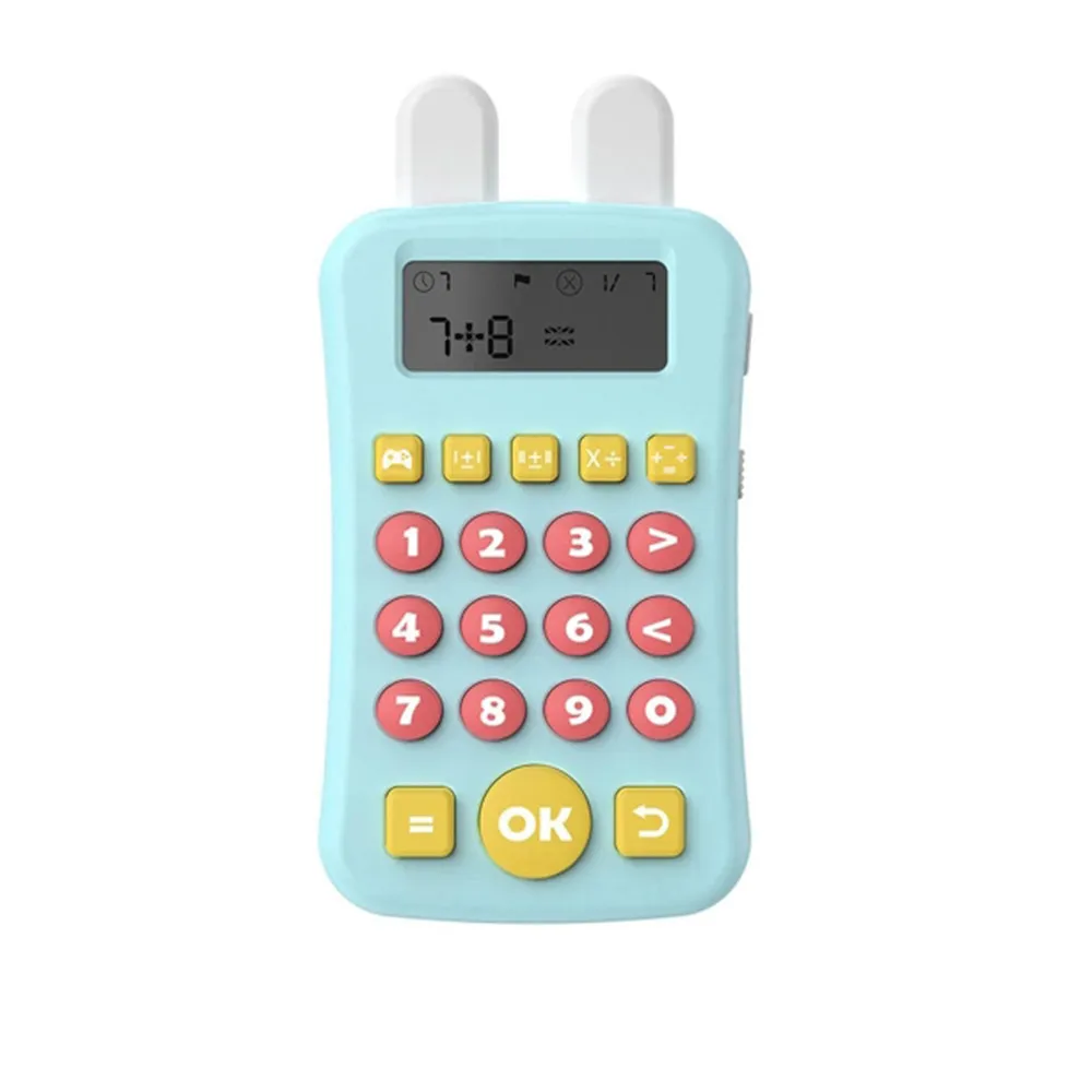 Máquina de treinamento aritmético oral para crianças, calculadora, brinquedos, treinamento de pensamento matemático, teste de tempo limitado Cor-B