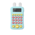 Kids Math Oral Arithmetic Training Machine Calculator Toys Mathematical Thinking Training Time-Limited Test Color-B