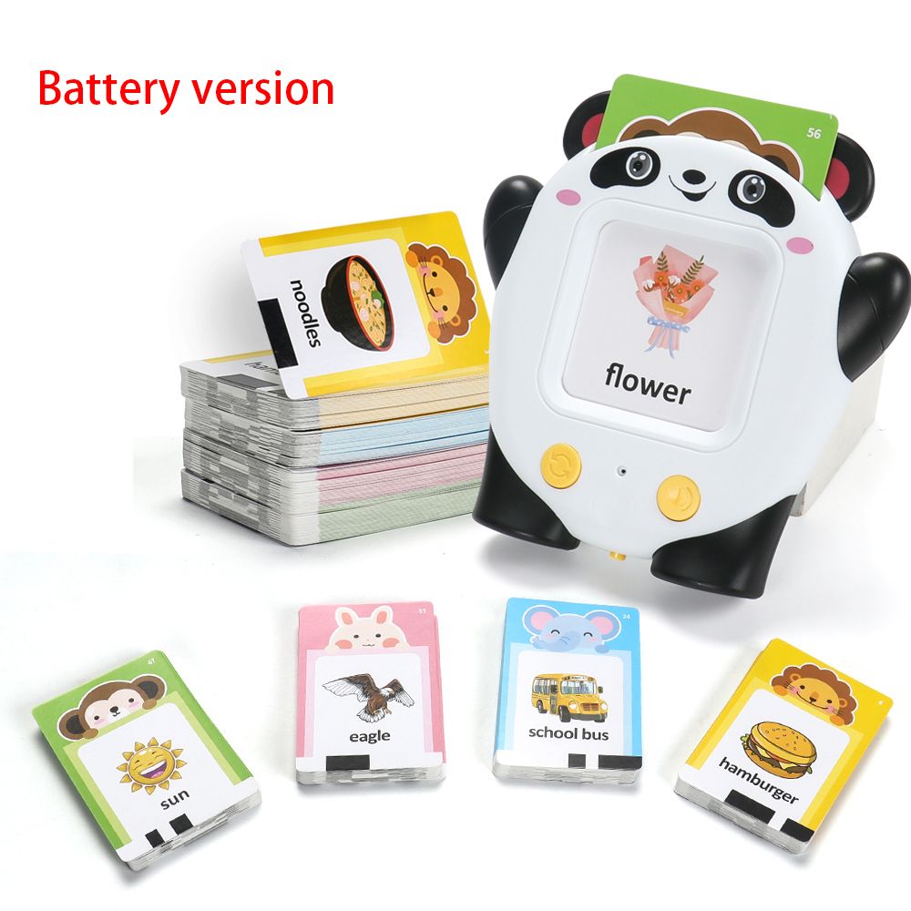 Talking Flash Cards Learning Toys Childhood Early Intelligent Education Audio Card Reading Learning English Machine With 224 Words For Age 2-6 Years