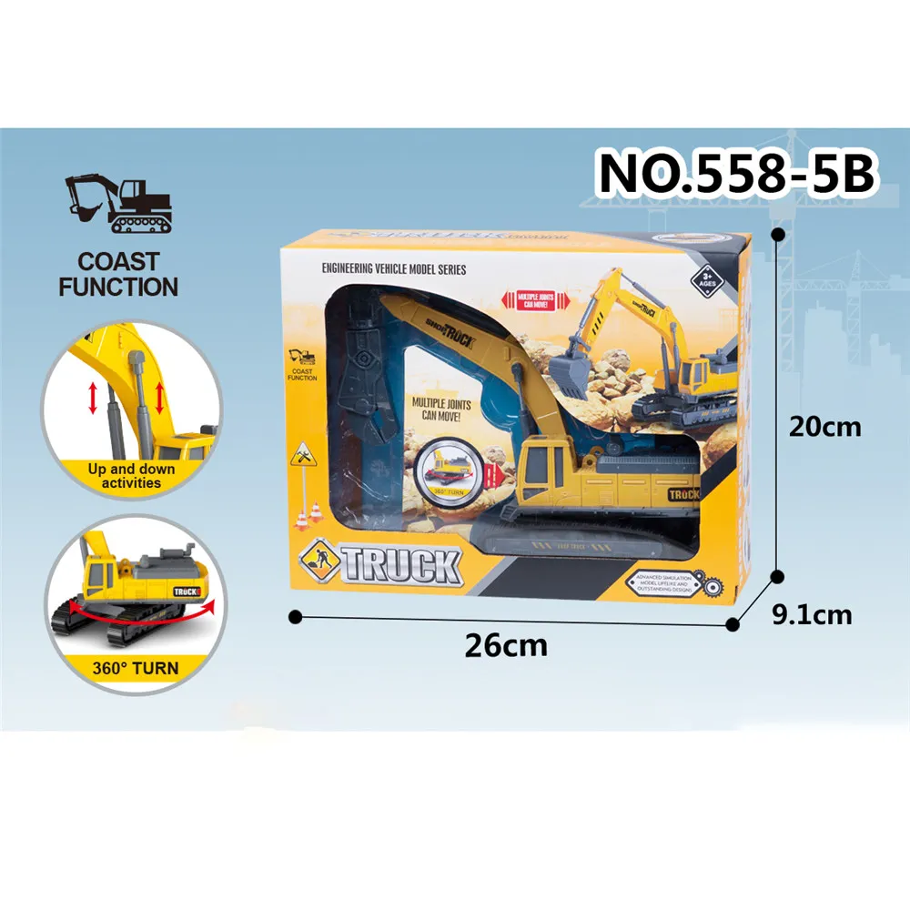 Plastic Crusher Toy Car Construction Site Vehicles Toy Classic Model Toy for Boys Gifts  image 3