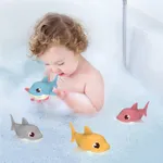 Baby Bathing Toy Kids Cute Shark Puffer Bathroom Toys Color-A image 3