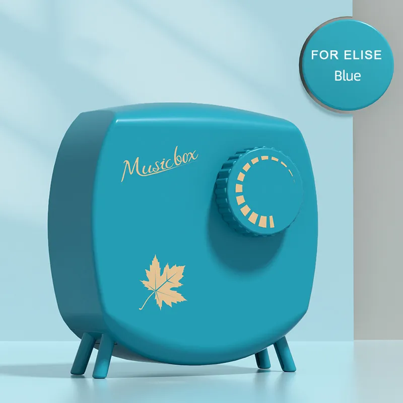 Music Box Vintage Musical Box Wind Up Music Box Color-D