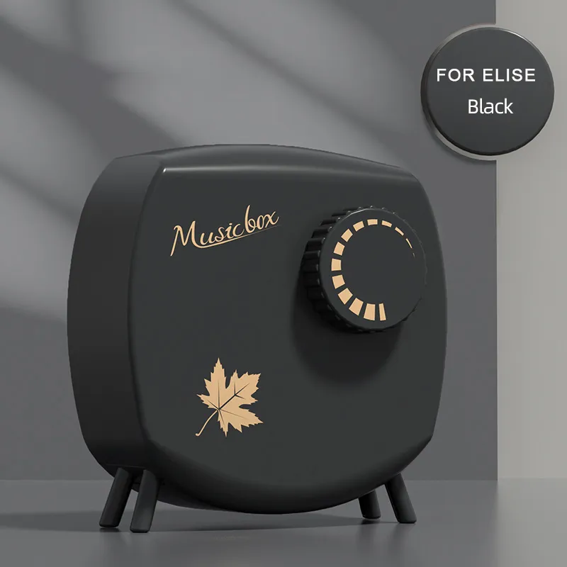 Music Box Vintage Musical Box Wind Up Music Box Color-E