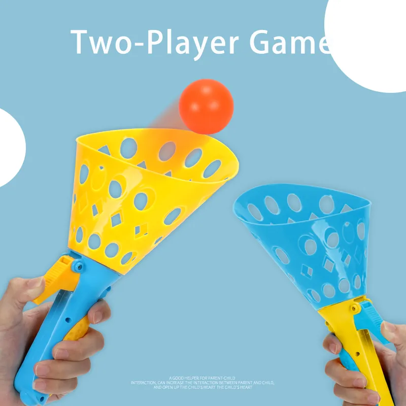 Toddler/Kid's Sports Fun Toys Catapult Ball Outdoor Parent-child Double Fun Butt Bouncing Ball Plastic Big Catapult Outdoor Game (Random Color) Color-A image 2
