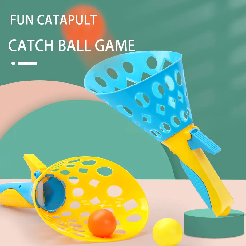 Toddler/Kid's Sports Fun Toys Catapult Ball Outdoor Parent-child Double Fun Butt Bouncing Ball Plastic Big Catapult Outdoor Game (Random Color) Color-A image 3