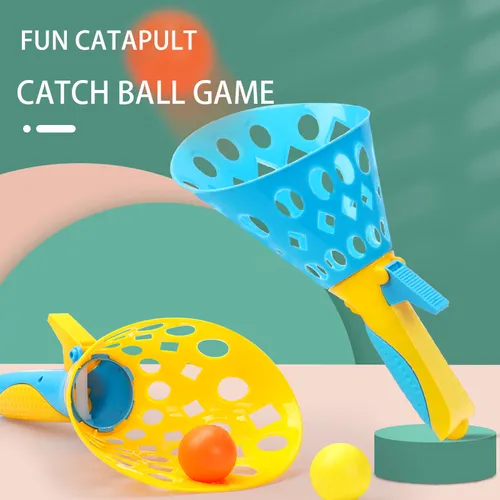 Toddler/Kid's Sports Fun Toys Catapult Ball Outdoor Parent-child Double Fun Butt Bouncing Ball Plastic Big Catapult Outdoor Game (Random Color)