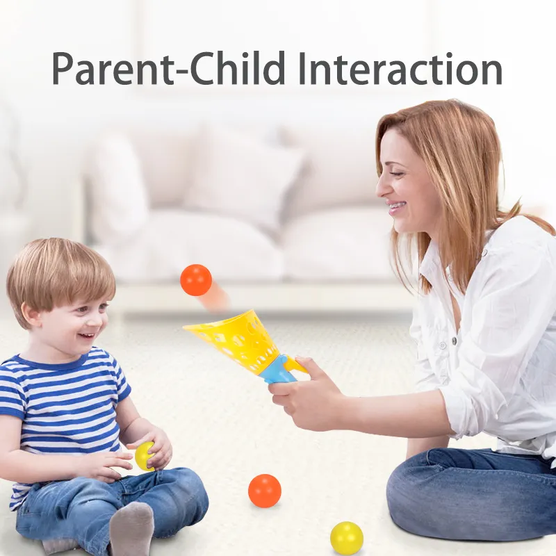 Toddler/Kid's Sports Fun Toys Catapult Ball Outdoor Parent-child Double Fun Butt Bouncing Ball Plastic Big Catapult Outdoor Game (Random Color) Color-A image 5