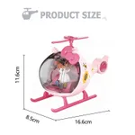 Modelo de helicóptero taxiando com bonecas e brinquedos da família  image 5