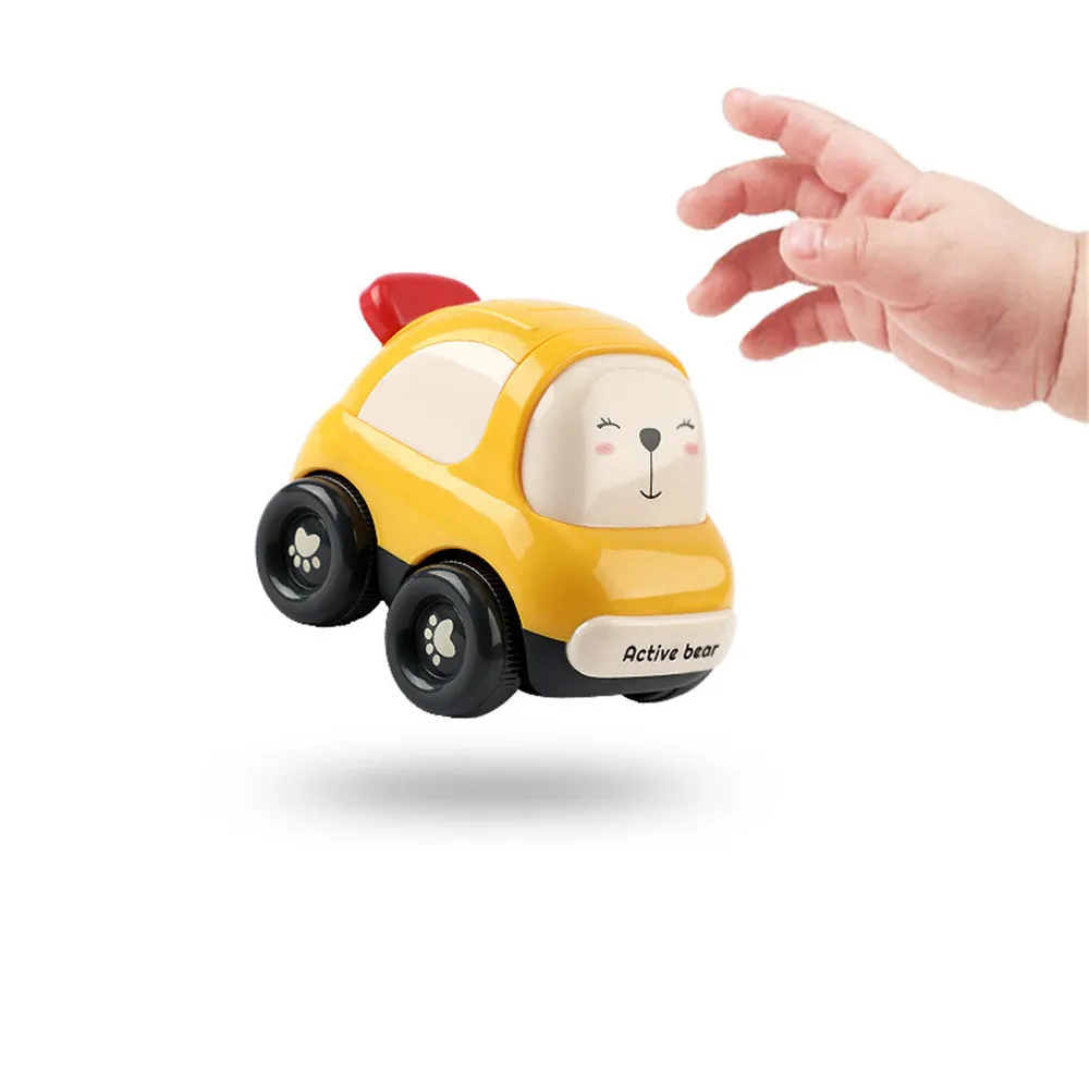 3pcs Soft Cars Toys for Toddlers Boys Girls, Soft Soft & Sturdy Pull Back Car Toy for Babies Infant Birthday Gifts big image 4