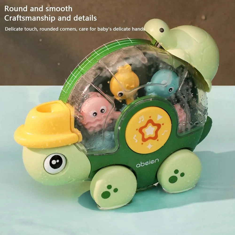 Baby's Bathtub Spray Turtle Rotating Water Wheel Toy Set  big image 2
