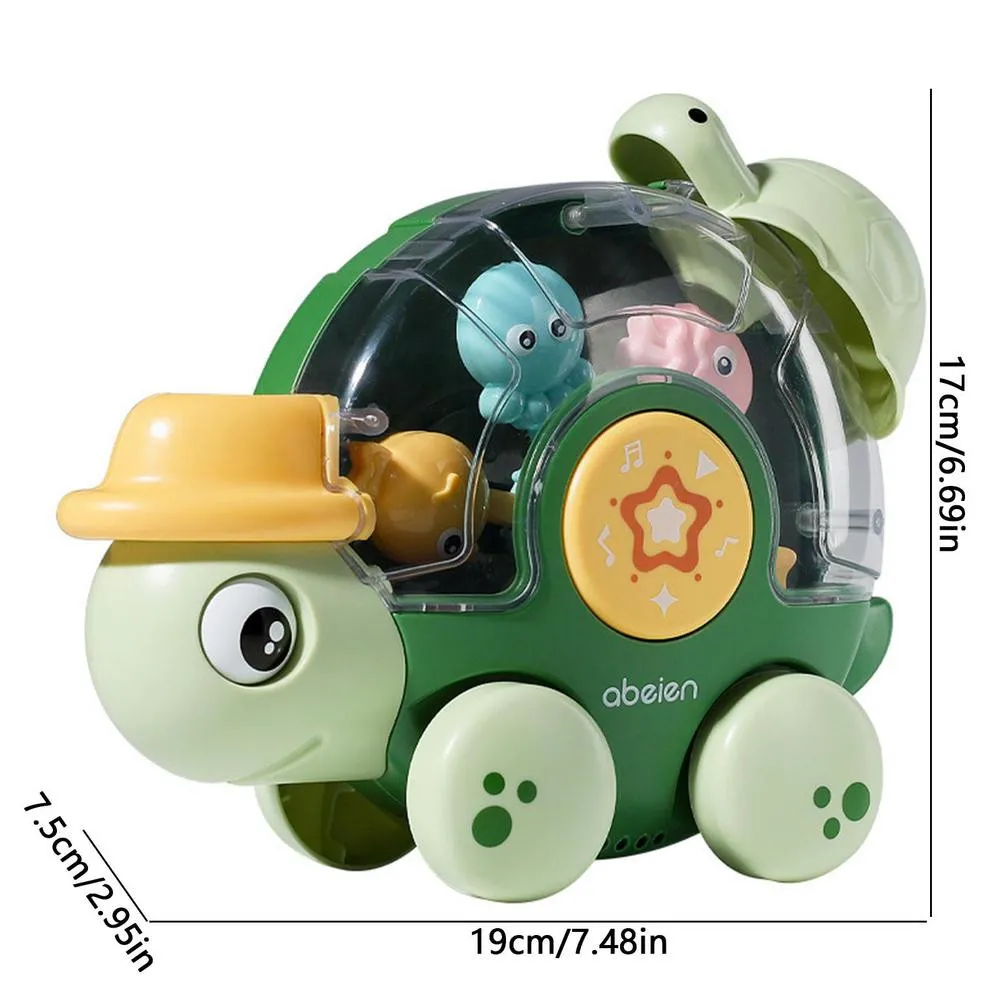 Baby's Bathtub Spray Turtle Rotating Water Wheel Toy Set  big image 1