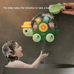Baby's Bathtub Spray Turtle Rotating Water Wheel Toy Set  image 3