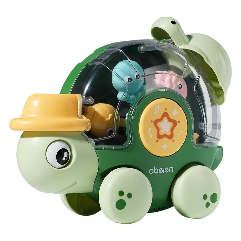 Baby's Bathtub Spray Turtle Rotating Water Wheel Toy Set  big image 7