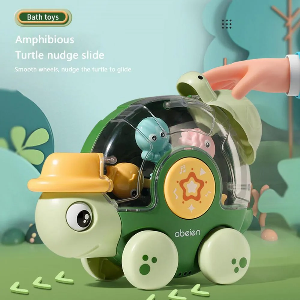 Baby's Bathtub Spray Turtle Rotating Water Wheel Toy Set  big image 9