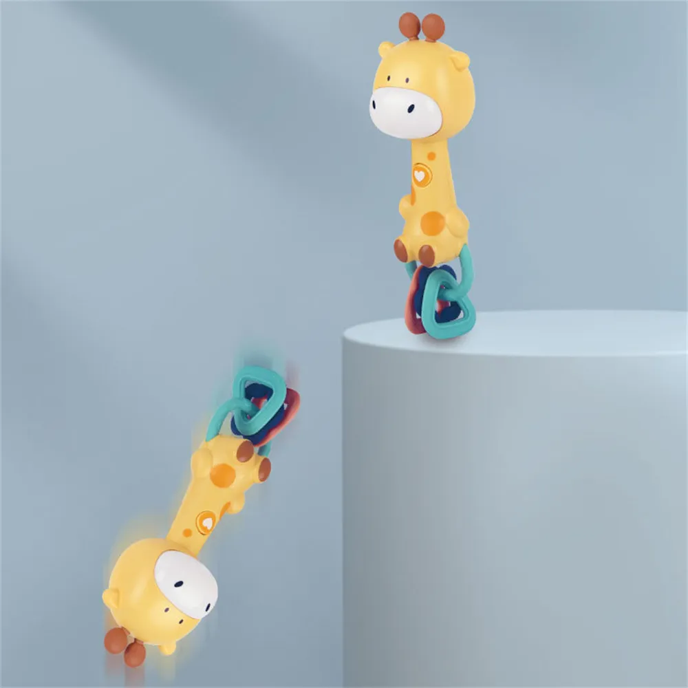 Baby Music Flashing Rattle Toys Rabbit Teether Hand Bells Mobile Infant Stop Weep Tear Rattles Newborn Early Educational Toy (Parts, Styles and Colors Are Random) big image 4