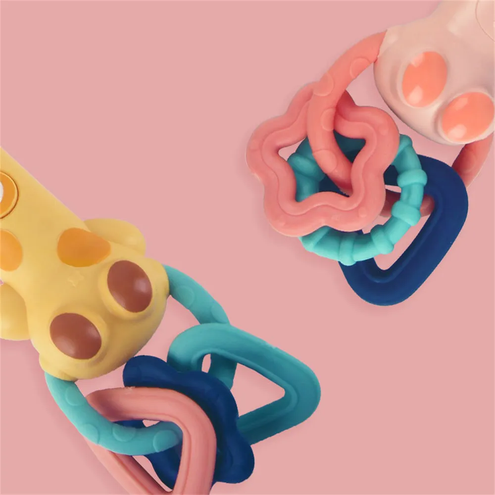 Baby Music Flashing Rattle Toys Rabbit Teether Hand Bells Mobile Infant Stop Weep Tear Rattles Newborn Early Educational Toy (Parts, Styles and Colors Are Random) Color-A image 5