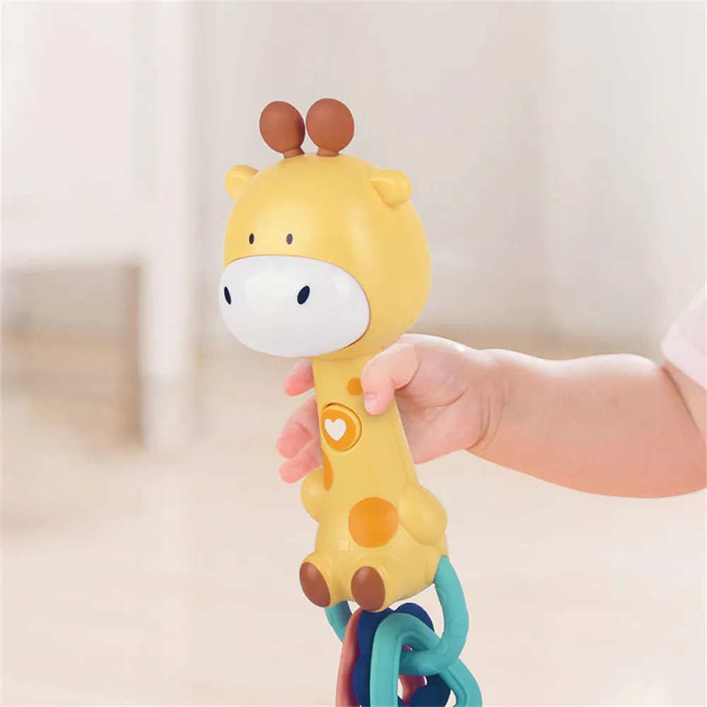 Baby Music Flashing Rattle Toys Rabbit Teether Hand Bells Mobile Infant Stop Weep Tear Rattles Newborn Early Educational Toy (Parts, Styles and Colors Are Random) big image 7