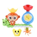Baby Bath Toy Wall Sunction Cup Track Water Games Children Bathroom Monkey Caterpilla Bath Shower Toy for Kids Birthday Gifts  image 5