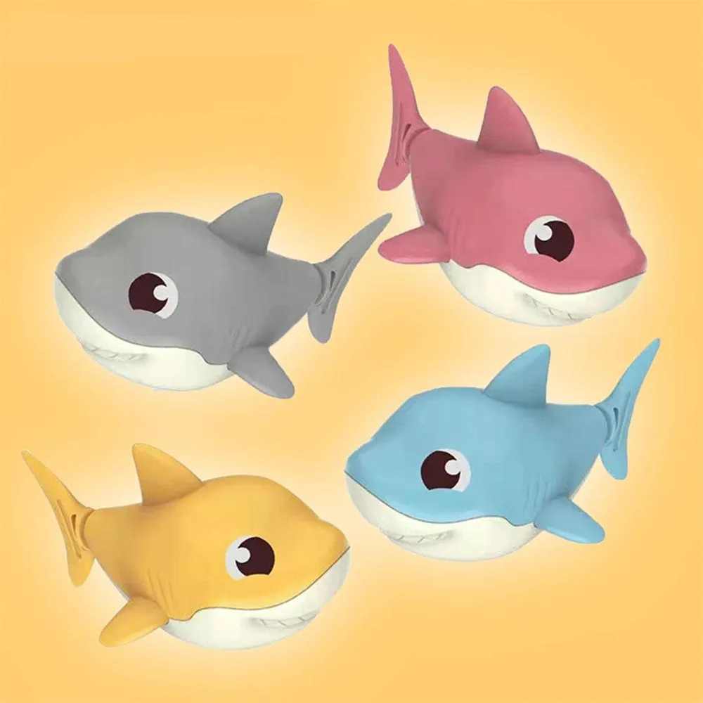 嬰兒沐浴玩具兒童可愛鯊魚河豚浴室玩具 彩色 big image 1
